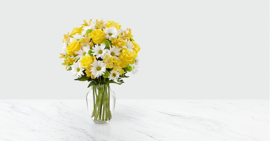 The Sunny Sentiments™ Bouquet - VASE INCLUDED